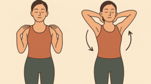 helps frozen shoulder ,Reduced Muscle Stiffness around neck ,reducing the frequency of tingling or numbness in the hands and fingers.healthy heart,Movement-based circulation helps produce synovial fluid in the shoulder and elbow joints, which cushions movement and prevents early-onset osteoarthritis.helps Lymphatic Drainage,Tension Headache Relief,Releasing "trapped" blood flow in the shoulders and neck,upper back pain , Better Posture