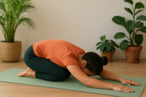 Stress Reduction,stretches the spine,relieve stiffness, stimulate digestion ,alleviate bloating or constipation,relieving chronic back and neck pain,(rest-and-digest,parasympathetic ,reducing stress,calm anxiety, overthinking, fatigue