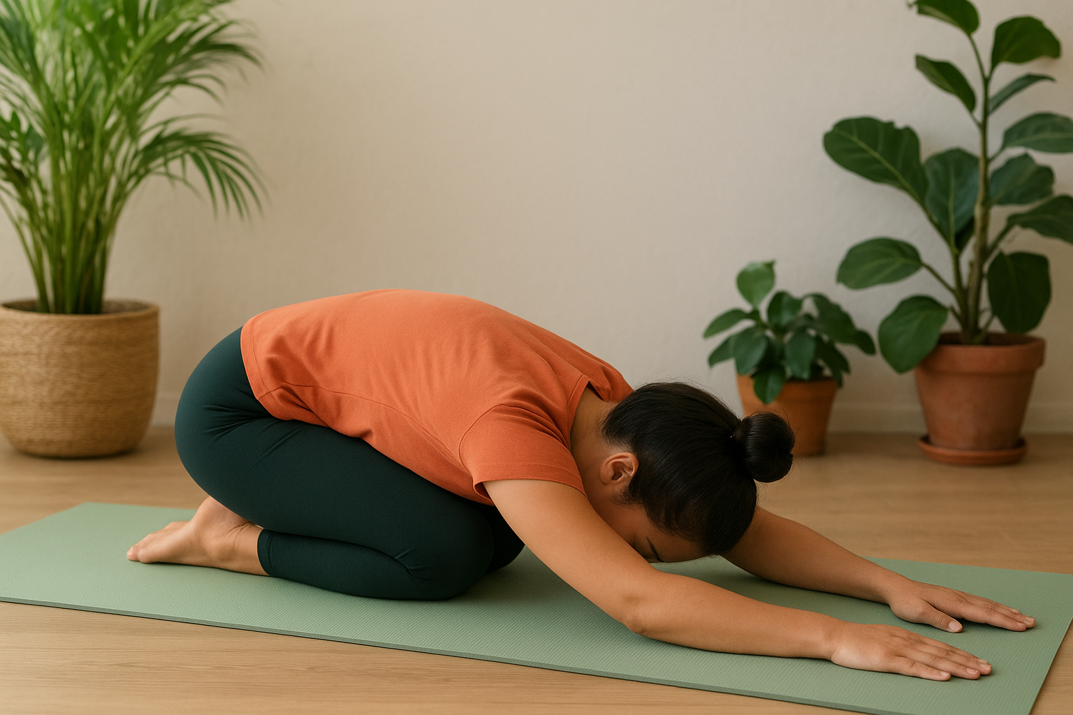 Stress Reduction,stretches the spine,relieve stiffness, stimulate digestion ,alleviate bloating or constipation,relieving chronic back and neck pain,(rest-and-digest,parasympathetic ,reducing stress,calm anxiety, overthinking, fatigue