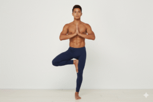 Tree Pose (Vrikshasana) Sharpens Concentration,calm mind,mental clarity, focus, and mindfulness,Strengthens Lower Body,Builds Confidence, sense of security and grounding