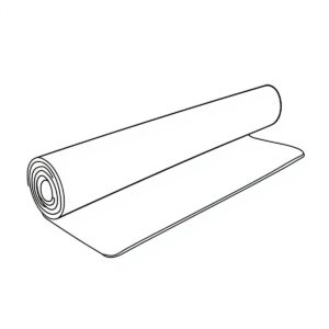 yoga mat to color with large shapes1